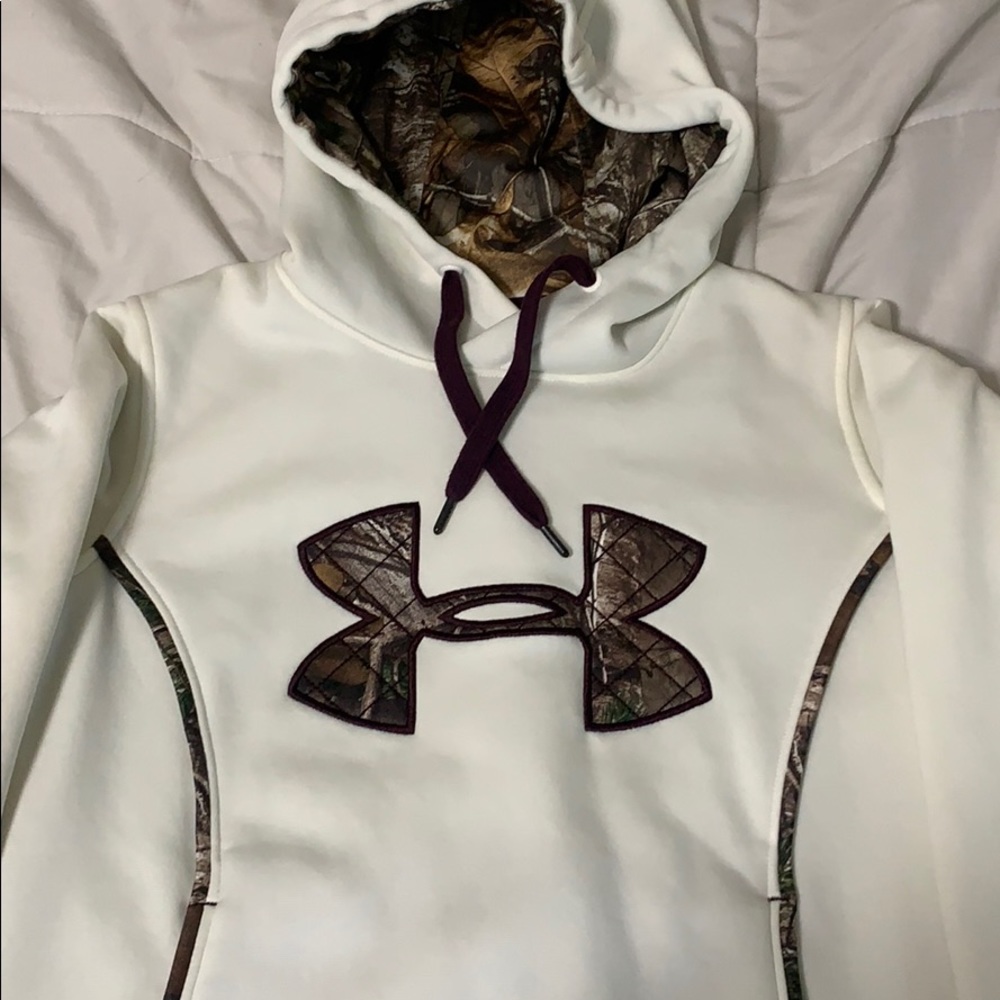 White Camo Under Armour Hoodie